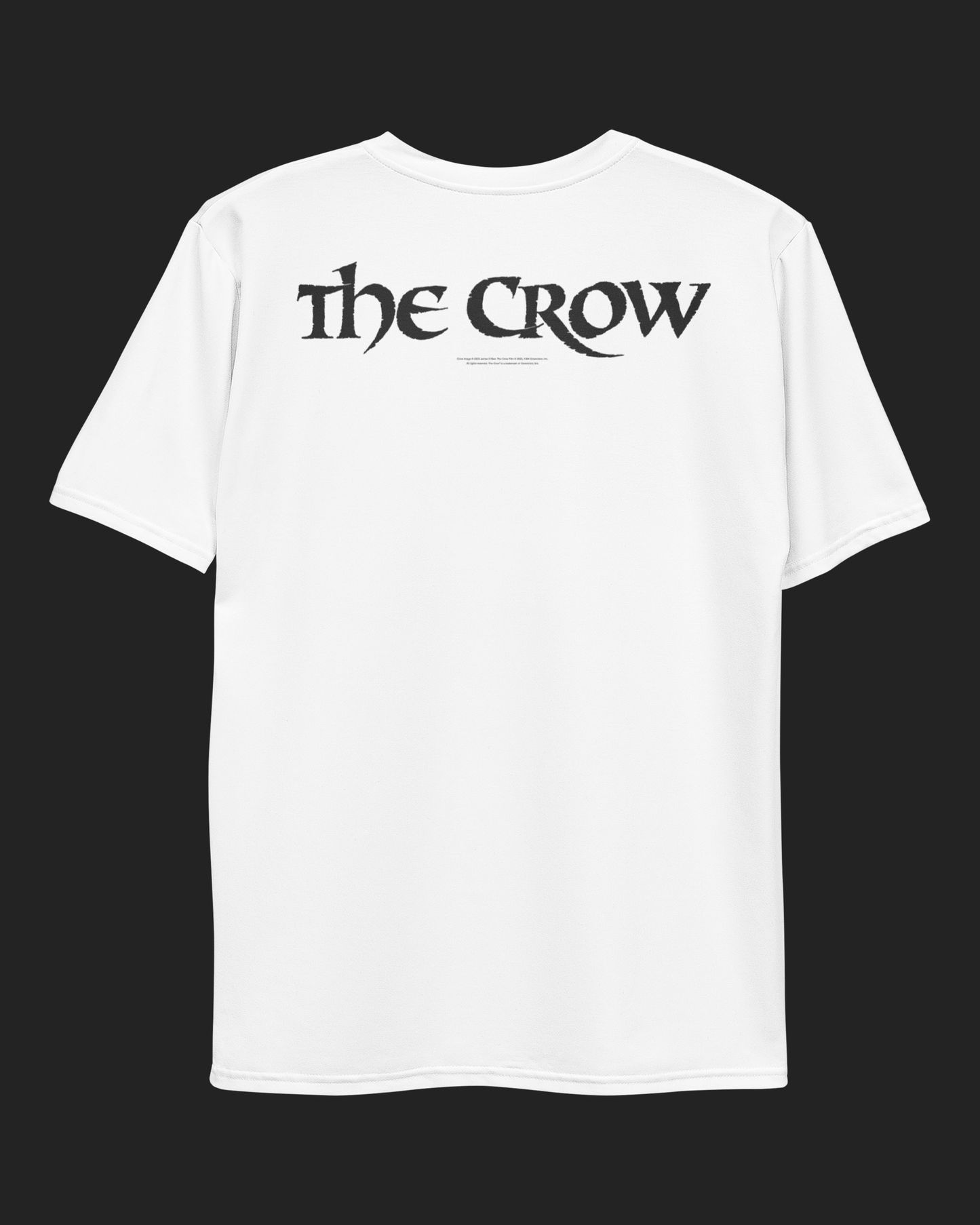 The Crow You're Looking Large Print White Unisex T-Shirt - by James O'Barr