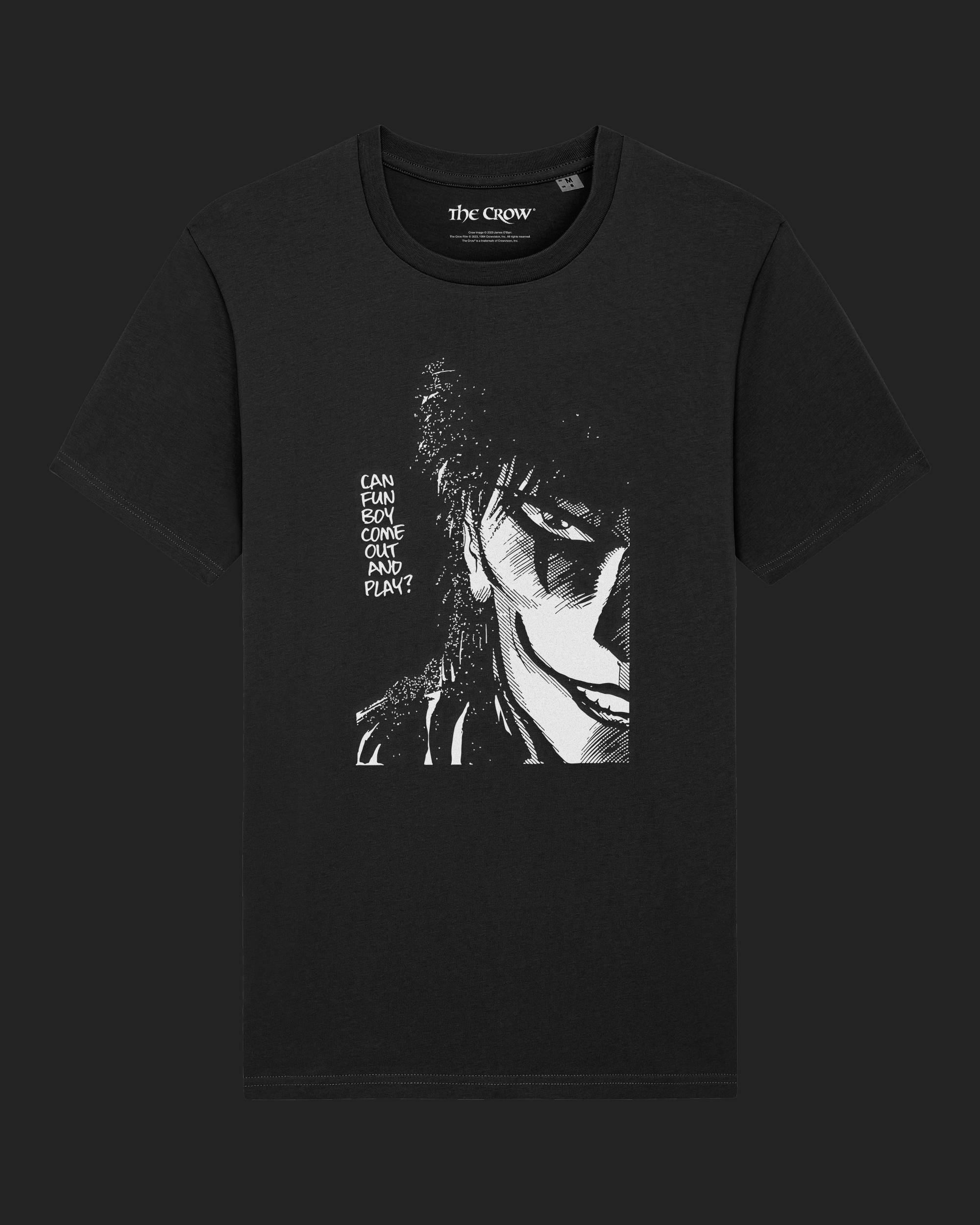 The Crow Portrait Black Unisex T-Shirt By James O'Barr The Crow Official  Store, The Crow T Shirt