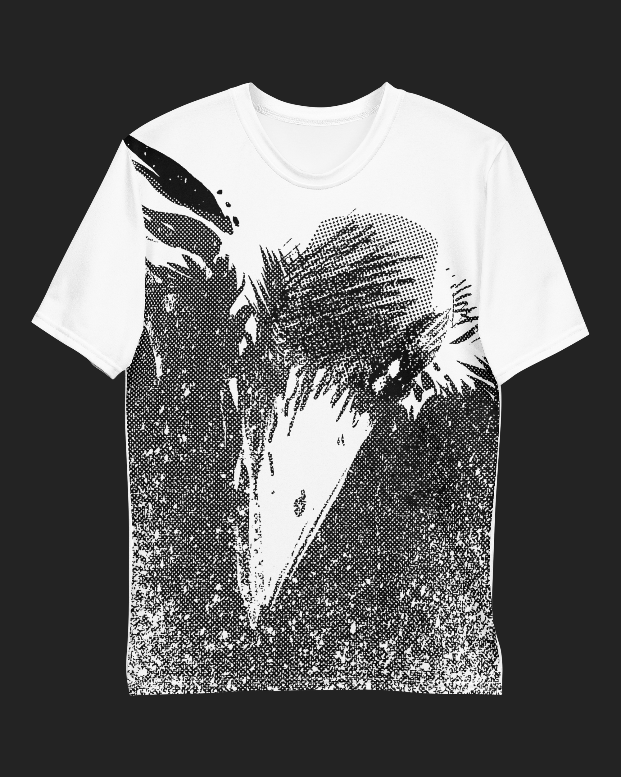 The Crow You're Looking Large Print White Unisex T-Shirt