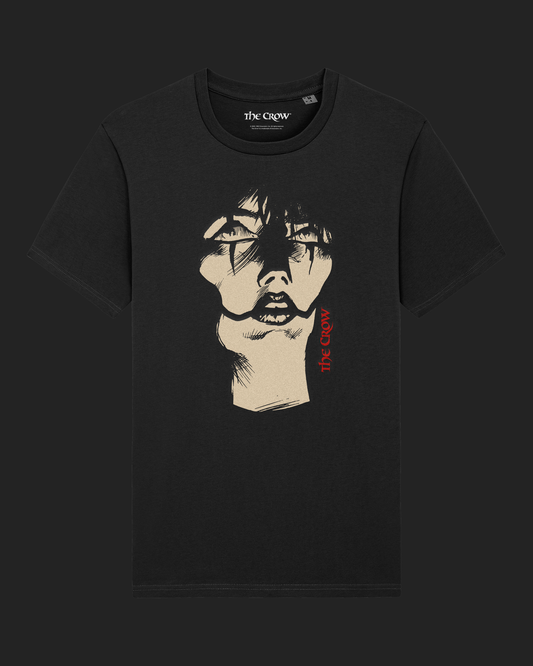 The Crow Portrait Black Unisex T-Shirt - by James O'Barr